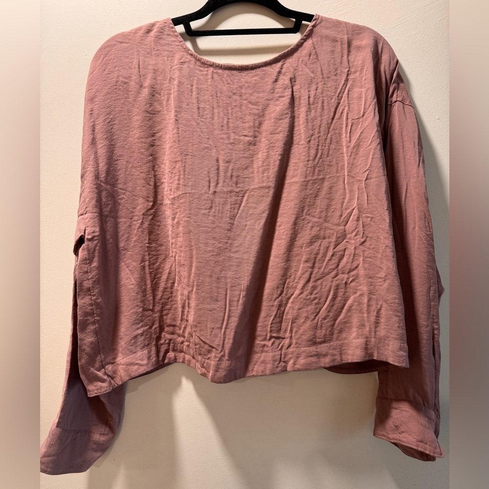 Madewell Dusty Rose Long Sleeve Tee